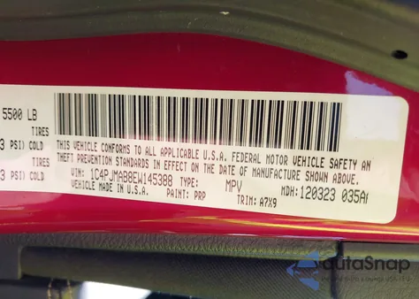 2014 Jeep Cherokee Sport z USA, uszkodzony, nr VIN 1C4PJMAB8EW145388